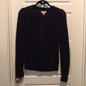 NWOT Navy Blue Lilly Pulitzer Cable Sweater